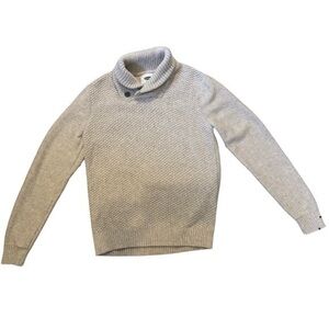 Old Navy Pullover Shawl Collar Textured Sweater Cotton Blend Sz Men’s Small